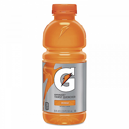 G-Series Perform 02 Thirst Quencher, Orange, 20 oz Bottle, 24/Carton (28674)