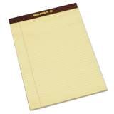 AbilityOne 7530013566727 SKILCRAFT Legal Pads, Wide/Legal Rule, Brown Leatherette Headband, 50 Canary-Yellow 8.5 x 11.75 Sheets, Dozen