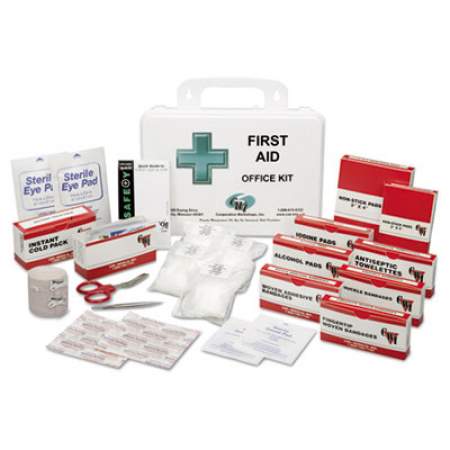 AbilityOne 6545014338399, SKILCRAFT, First Aid Kit, Office, 10-15 Person Kit, 125 Pieces, Plastic Case