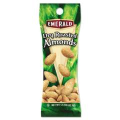 Emerald Dry Roasted Almonds, 1.5 oz Tube Package, 12/Box (84170)