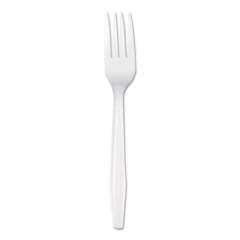 Boardwalk Mediumweight Polystyrene Cutlery, Fork, White, 100/Box (BXFORKCT)