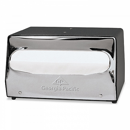 Mini MorNap Mini-Fold Tabletop Napkin Dispenser, 7.9 x 11.5 x 4.9, Black/Chrome (51202CT)