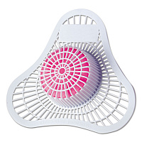 Health Gards Urinal Screen with Non-Para Block, Cherry Scent, White/Pink, Cherry, Dozen (01901)