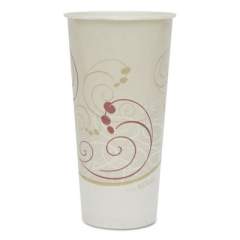 Dart Symphony Treated-Paper Cold Cups, 22oz, White/beige/red, 50/bag, 20 Bags/carton (RS22NSYM)