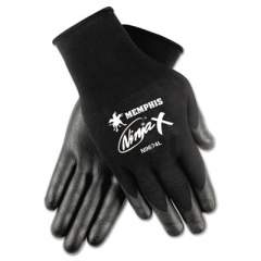MCR Safety Ninja x Bi-Polymer Coated Gloves, Large, Black, Pair (N9674L)