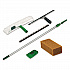 Pro Window Cleaning Kit with 8 ft Pole, Scrubber, Squeegee, Scraper, Sponge (PWK00)