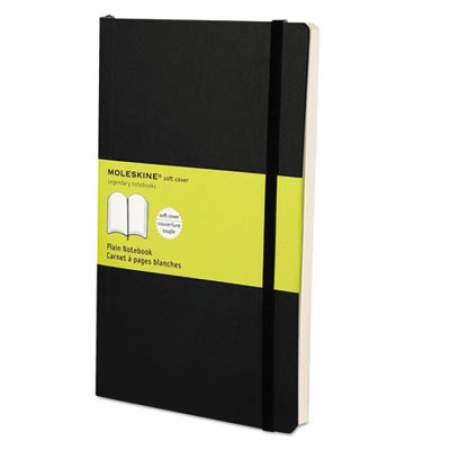 Moleskine Classic Softcover Notebook, 1 Subject, Unruled, Black Cover, 8.25 x 5, 192 Sheets (MSL17)