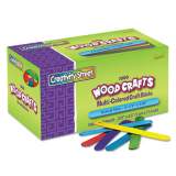 Creativity Street Colored Wood Craft Sticks, 4.5" x 0.38", Assorted, 1,000/Box (377502)