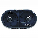 SofPull Mini Center-Pull Twin-Roll Bath Tissue Dispenser, 16.38 x 7.2 x 9.3, Smoke (56516)