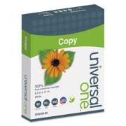 Universal 100% Recycled Copy Paper, 92 Bright, 20lb, 8.5 x 11, White, 500 Sheets/Ream, 10 Reams/Carton (20100)