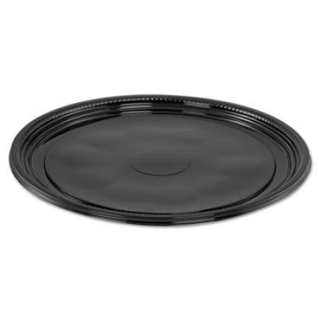 WNA Caterline Casuals Thermoformed Platters, 12" Diameter, Black. 25/Carton (A512PBL)