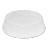 Dart Dome Covers For Use With 9" Foam Plates, Clear, Plastic, 125/bag, 4/bags Carton (CL9P)