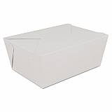 ChampPak Retro Carryout Boxes, #4, 7.75 x 5.5 x 3.5, White, Paper, 160/Carton (0774)