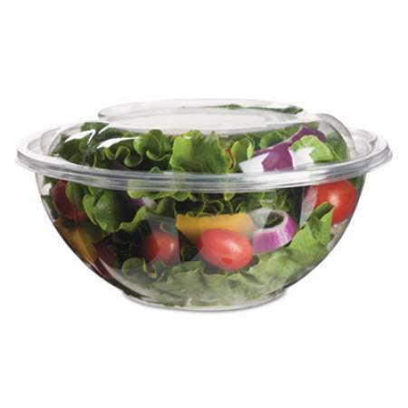 Eco-Products Renewable and Compostable Salad Bowls with Lids, 24 oz, Clear, 50/Pack, 3 Packs/Carton (EPSB24)