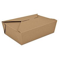 ChampPak Retro Carryout Boxes, #3, 7.75 x 5.5 x 2.5, Brown, Paper, 200/Carton (0763)