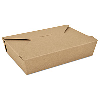 ChampPak Retro Carryout Boxes, #2, 7.75 x 5.5 x 1.88, Brown, Paper, 200/Carton (0762)