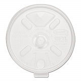 Lift n' Lock Plastic Hot Cup Lids, With Straw Slot, Fits 10 oz to 14 oz Hot Cups, Translucent, 100/Sleeve, 10 Sleeves/Carton (12FTLS)
