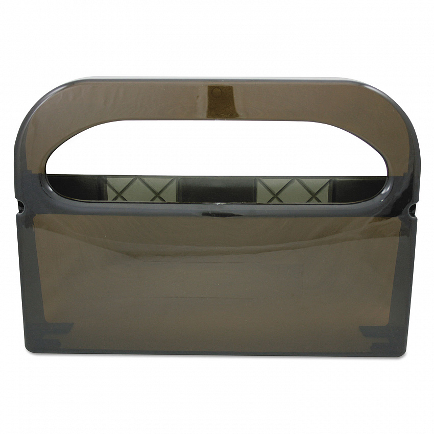Health Gards Toilet Seat Cover Dispenser, Half-Fold, 16 x 3.25 x 11.5, Smoke (HG12SMO)