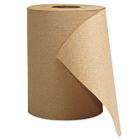 Hardwound Roll Towels, 1-Ply, 8" x 300 ft, Natural, 12 Rolls/Carton (1804)