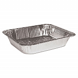 Aluminum Steam Table Pans, Half-Size Deep, 10.38 x 2.56 x 12.75, 100/Carton (32100)
