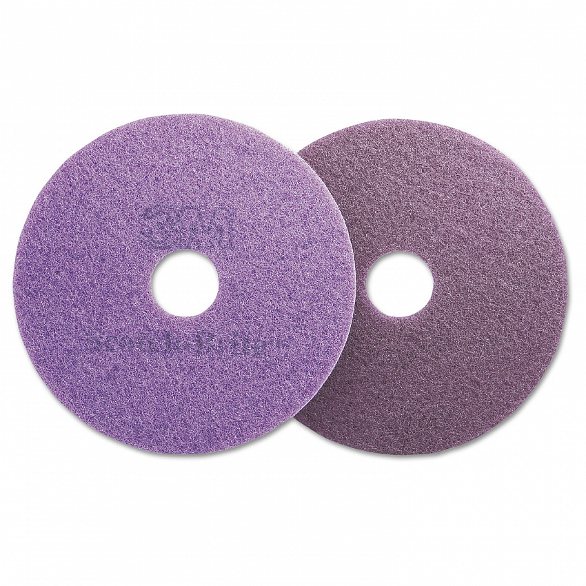 Diamond Floor Pads, 20" Diameter, Purple, 5/Carton (08418)