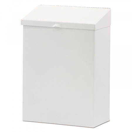 Feminine Hygiene Product Waste Receptacle, Metal, White (ND1W)