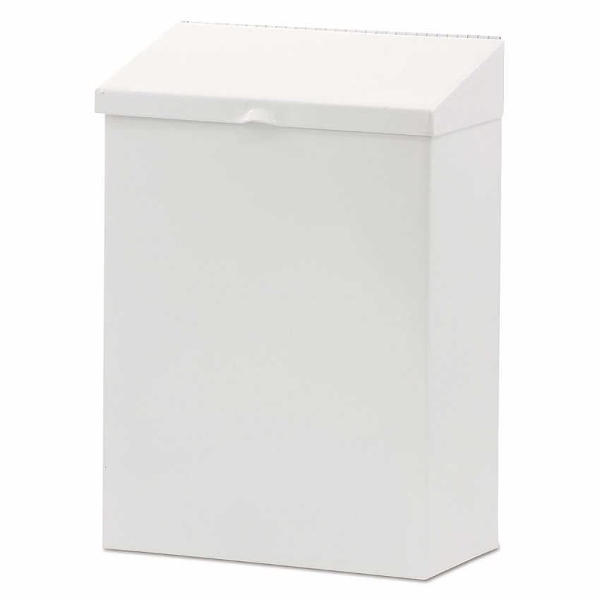 Feminine Hygiene Product Waste Receptacle, Metal, White (ND1W)