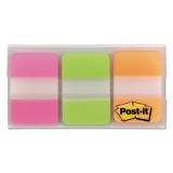 Post-it Tabs 1" Tabs, 1/5-Cut Tabs, Assorted Brights, 1" Wide, 66/Pack (686PGO)