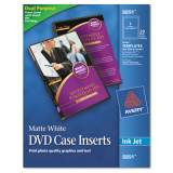 Avery Inkjet DVD Case Inserts, Matte White, 20/Pack (8891)