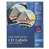 Avery Inkjet Full-Face CD Labels, Glossy White, 20/Pack (8944)
