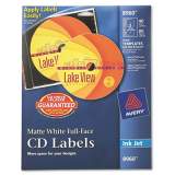 Avery Inkjet Full-Face CD Labels, Matte White, 40/Pack (8960)