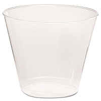 Comet Plastic Tumbler, Squat, 5 oz, Clear, 50/Pack, 20 Packs/Carton (T5S)