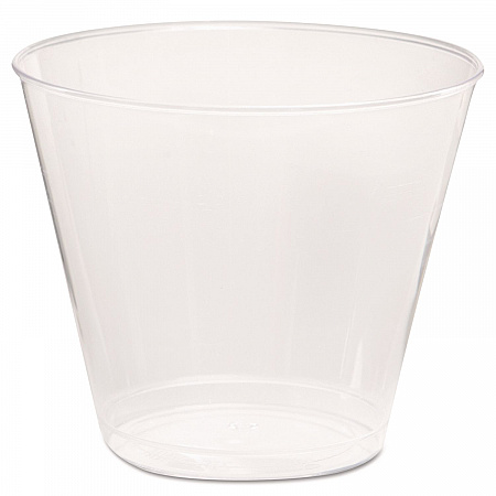Comet Plastic Tumbler, Squat, 5 oz, Clear, 50/Pack, 20 Packs/Carton (T5S)