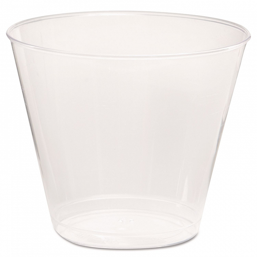 Comet Plastic Tumbler, Squat, 5 oz, Clear, 50/Pack, 20 Packs/Carton (T5S)