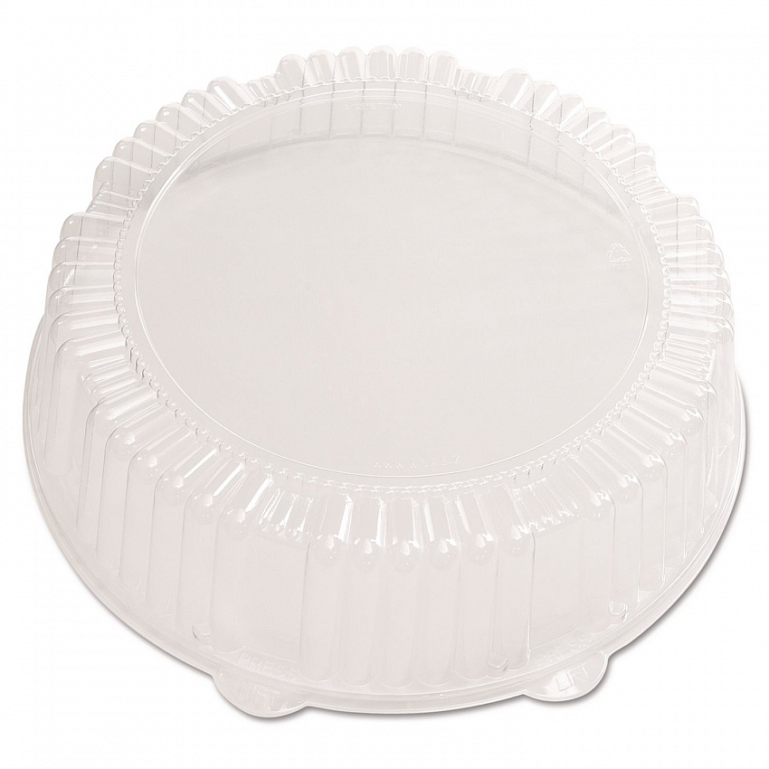 Caterline Dome Lids, 12" Diameter x 2.75" h, Clear, Plastic, 25/Carton (A12PETDM)