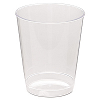 Comet Plastic Tumbler, Tall, 8 oz, Clear, 25/Pack, 20 Packs/Carton (T8T)