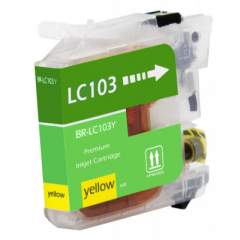 Compatible Brother LC103Y Innobella High-Yield Ink, 600 Page-Yield, Yellow