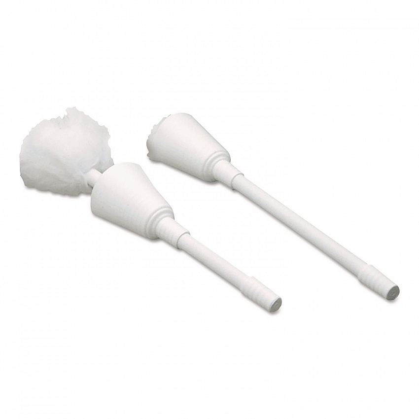 Cone Toilet Bowl Mop, 13" Handle, 5.5" Mop Head, White (3600)