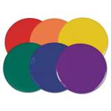 Champion Sports Poly Spot Marker Set, 9" Disks, Assorted Colors, 6/Set (MSPSET)