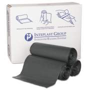 Inteplast Group High-Density Commercial Can Liners, 55 gal, 0.87 mil, 36" x 60", Black, 150/Carton (S366022K)