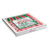 ARVCO Corrugated Pizza Boxes, 8 x 8, Kraft/White, 50/Carton (9084393)