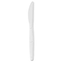 Dixie SmartStock Plastic Cutlery Refill, Knife, 6.3", Series-B Mediumweight, White, 40/Pack, 24 Packs/Carton (SSK21P)
