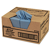 VeraClean Critical Cleaning Wipes, Smooth Texture, 1/4 Fold, 1-Ply, 12 x 13, Unscented, Blue, 400/Carton (8700)