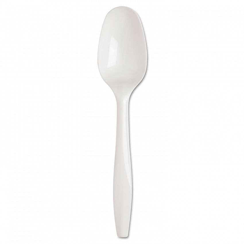 SmartStock Plastic Cutlery Refill, Series-B, Mediumweight Spoon, White, 40/Pack, 24 Packs/Carton (SSS21P)