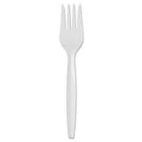 Dixie SmartStock Plastic Cutlery Refill, Fork, 5.8", Series-B Mediumweight, White, 40/Pack, 24 Packs/Carton (SSF21P)