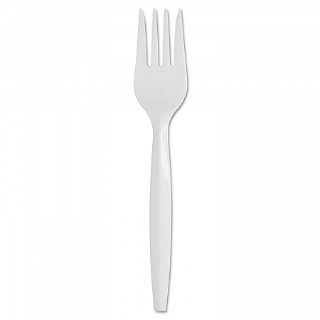 SmartStock Plastic Cutlery Refill, Series-B, Mediumweight Fork, White, 40/Pack, 24 Packs/Carton (SSF21P)