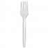 SmartStock Plastic Cutlery Refill, Series-B, Mediumweight Fork, White, 40/Pack, 24 Packs/Carton (SSF21P)