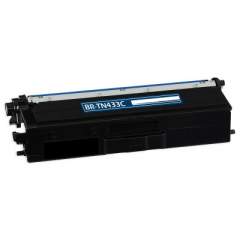 Compatible Brother TN433C High-Yield Toner, 4,000 Page-Yield, Cyan