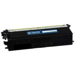 Compatible Brother TN433Y High-Yield Toner, 4,000 Page-Yield, Yellow