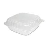 Dart ClearSeal Hinged-Lid Plastic Containers, 9.5 x 9 x 3, Clear, 100/Bag, 2 Bags/Carton (C95PST1)
